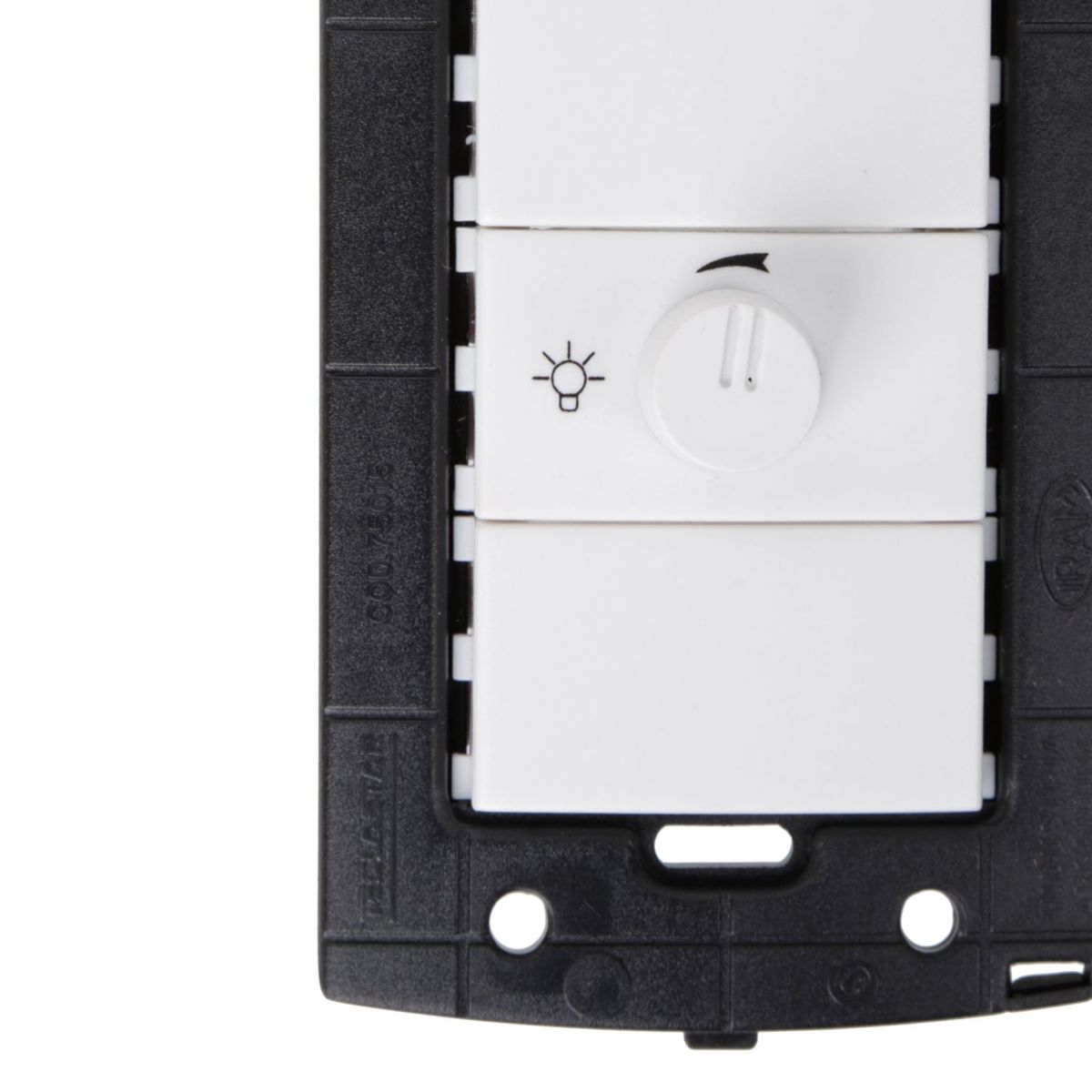 HALUX - Dimmer Piano Quadra Blanco