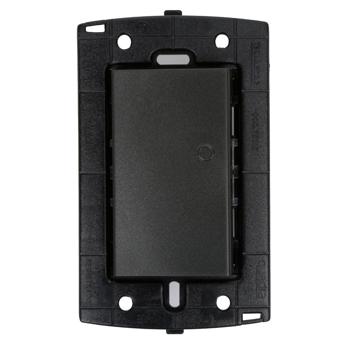 HALUX - Conmutador Simple Piano Quadra Negro