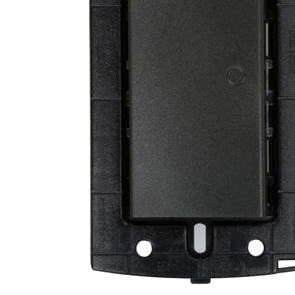 HALUX - Conmutador Simple Piano Quadra Negro