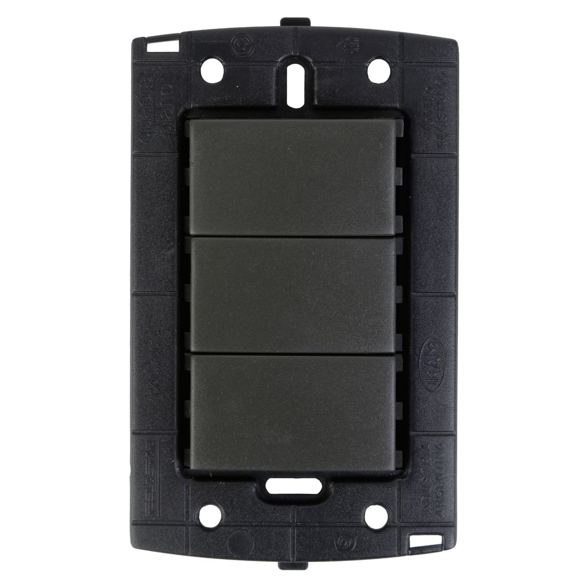 HALUX - Tapa ciega Halux Piano/Quadra Negro