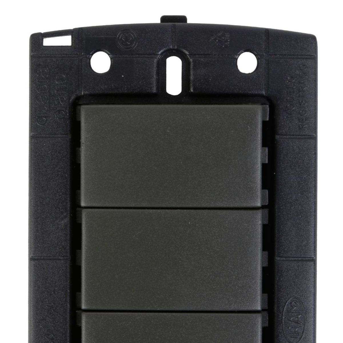 HALUX - Tapa ciega Halux Piano/Quadra Negro