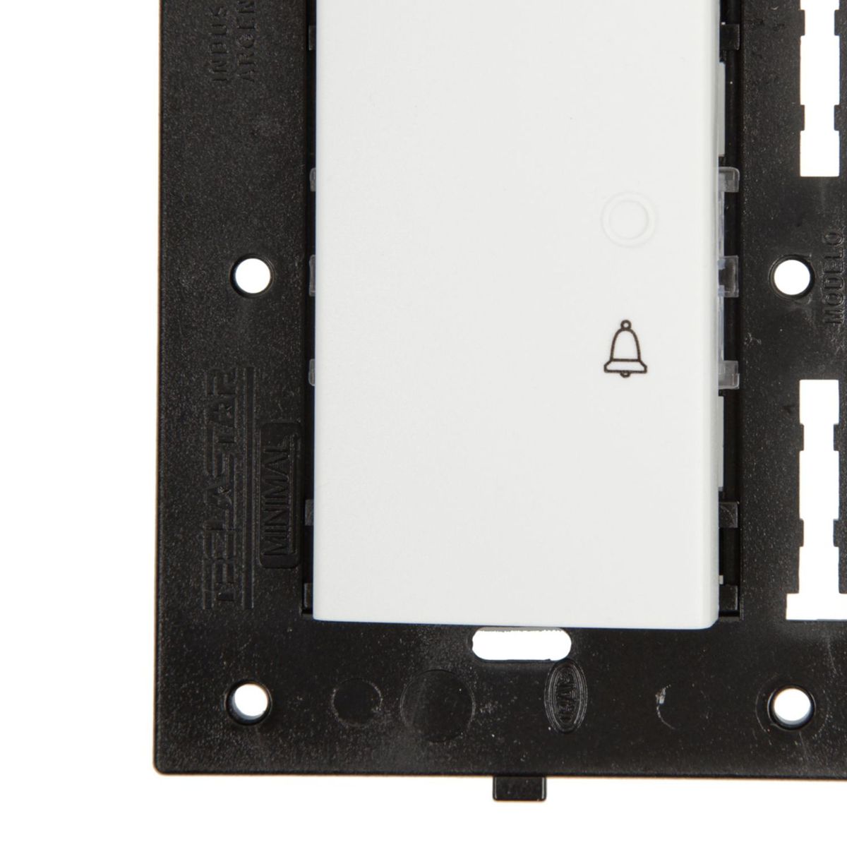 HALUX - Pulsador Minimal Blanco