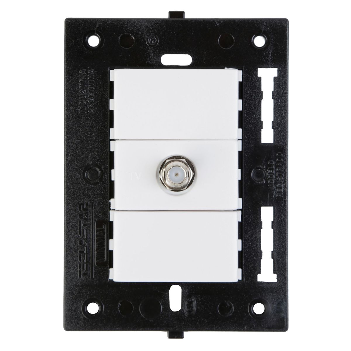 HALUX - Toma Coaxial TV Minimal Blanco