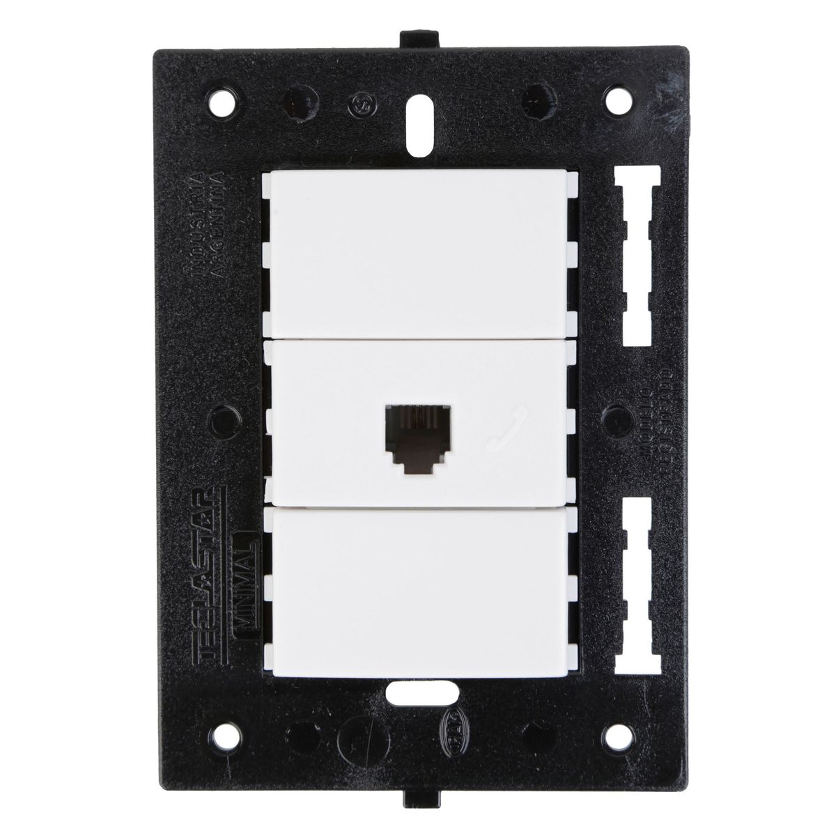 HALUX - Toma Telefonica Minimal Blanco