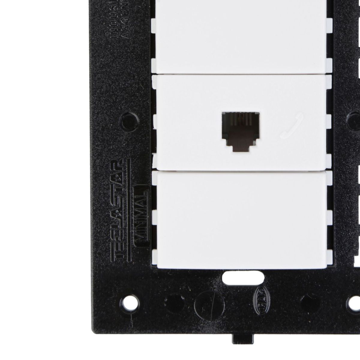 HALUX - Toma Telefonica Minimal Blanco