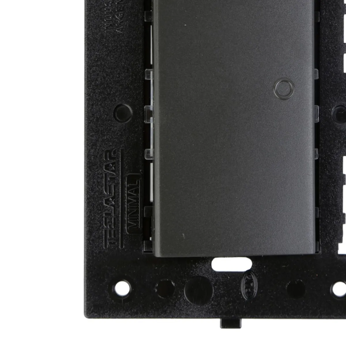 HALUX - Interruptor Simple Halux Minimal Negro