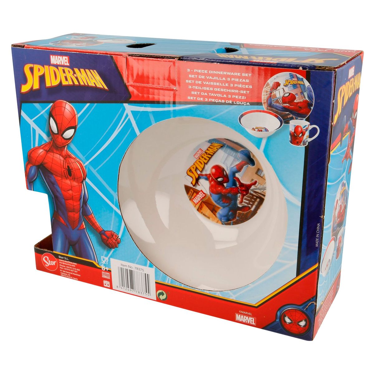 MARVEL - Set de Desayuno de 3 Piezas Spiderman