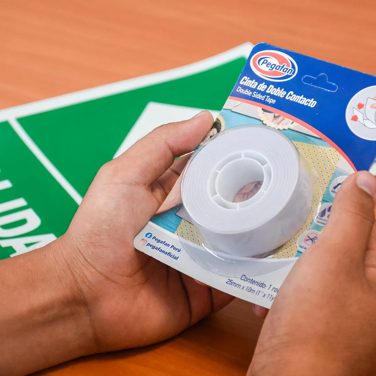 PEGAFAN - Cinta Doble Contacto 25mm x 10m
