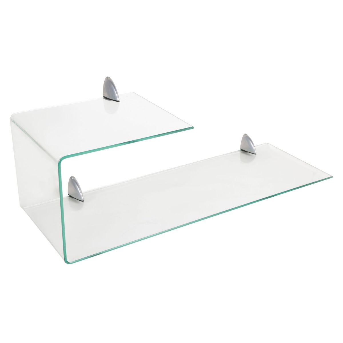 JUST HOME COLLECTION - Repisa de vidrio doblada 75x26cm