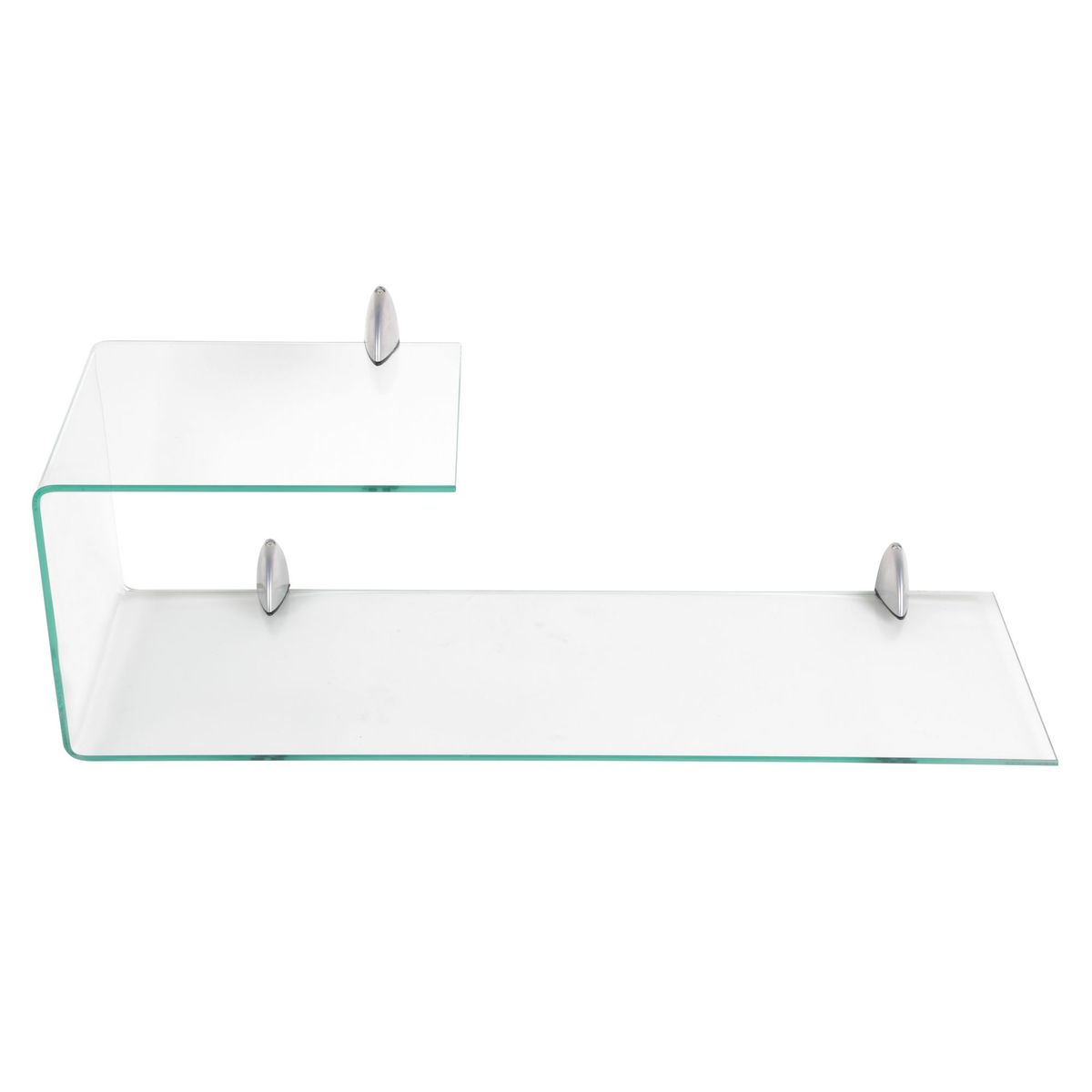 JUST HOME COLLECTION - Repisa de vidrio doblada 75x26cm