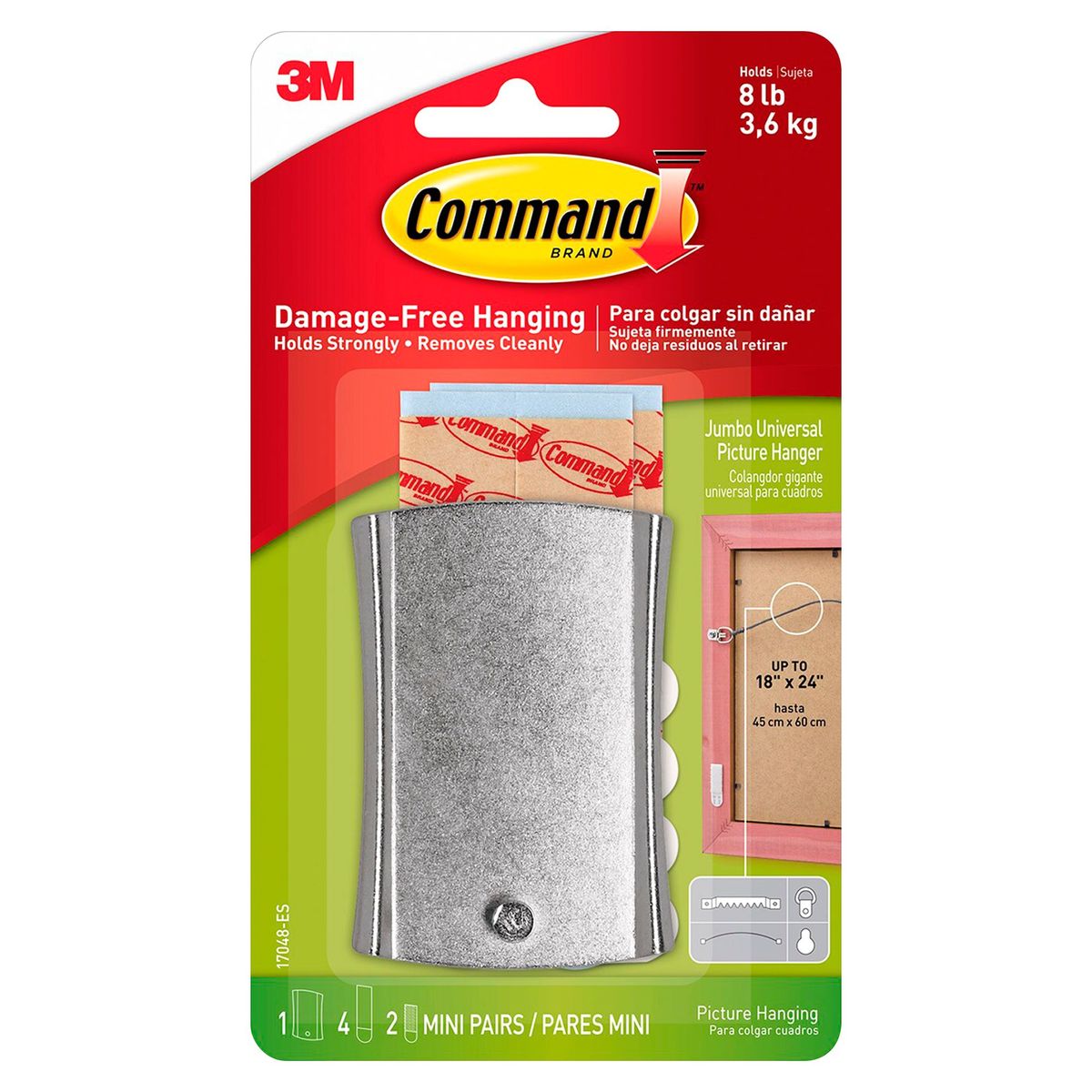3M - Colgador Command 3M Jumbo de Metal para Cuadros