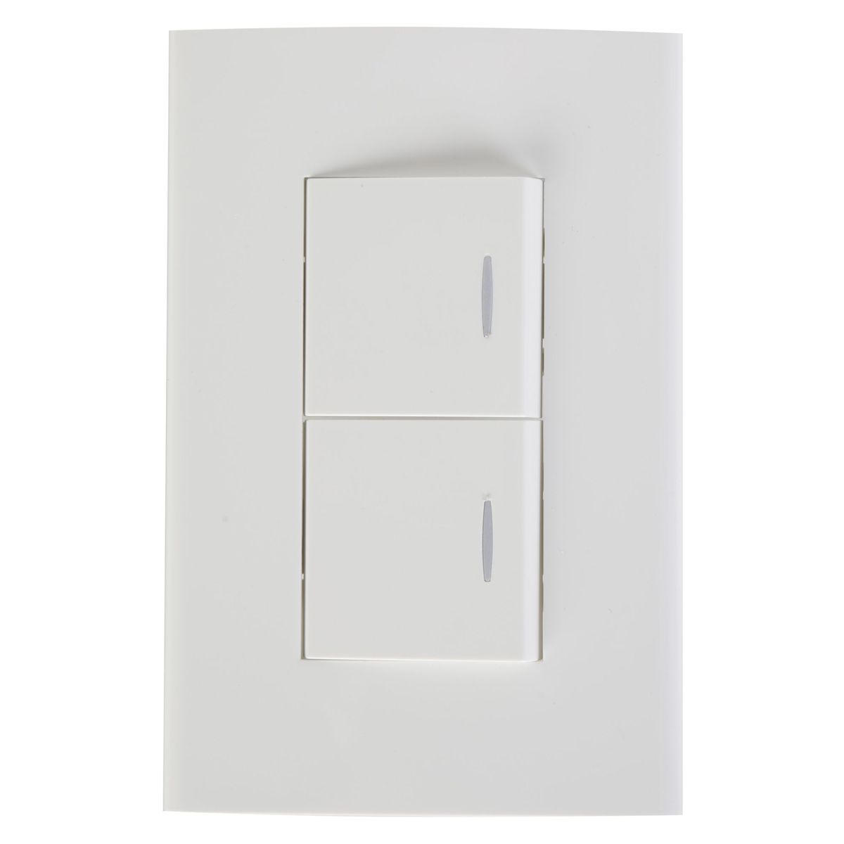 HALUX - Interruptor Doble Clio Blanco