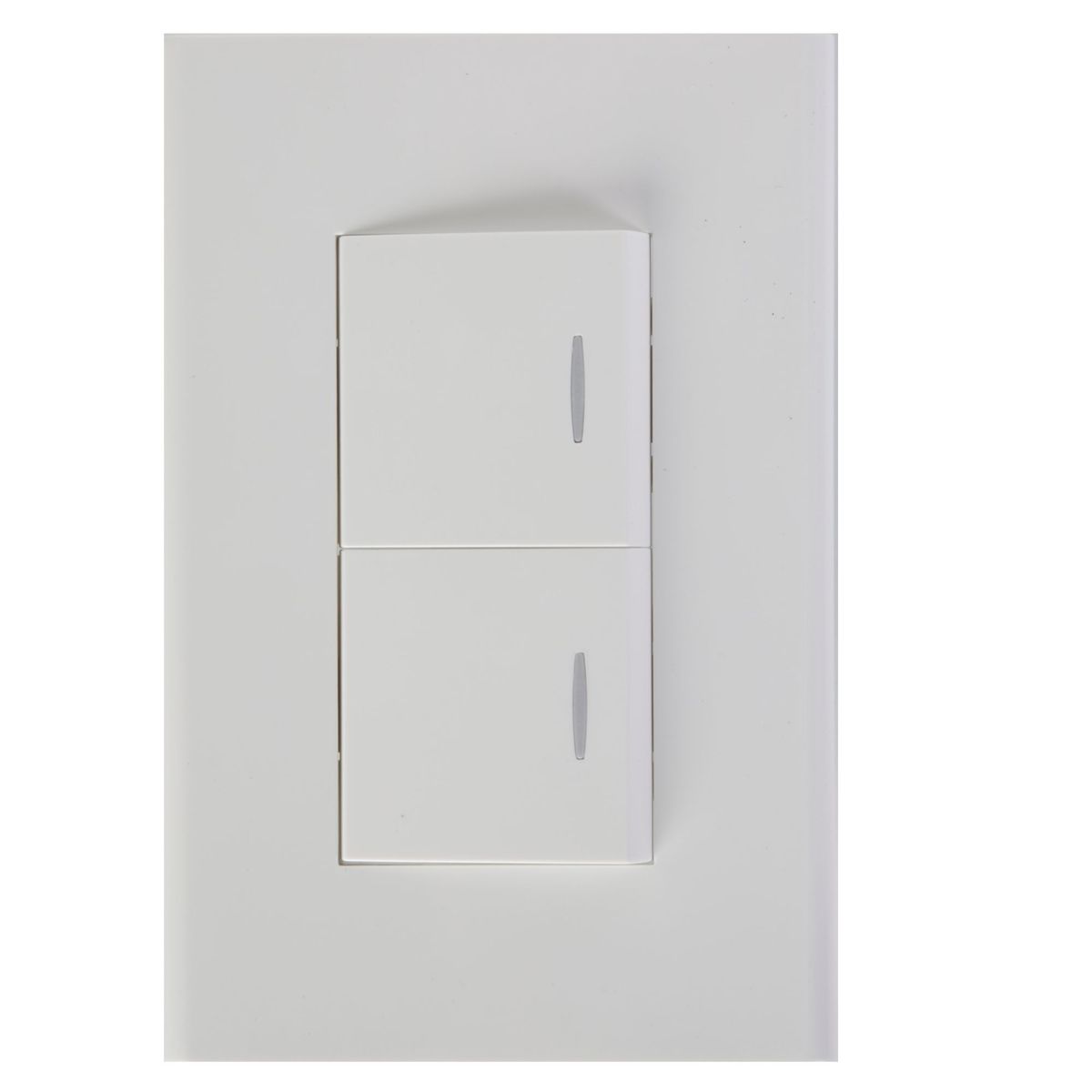 HALUX - Conmutador Doble Clio Blanco