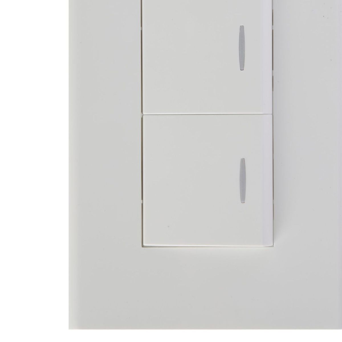 HALUX - Conmutador Doble Clio Blanco