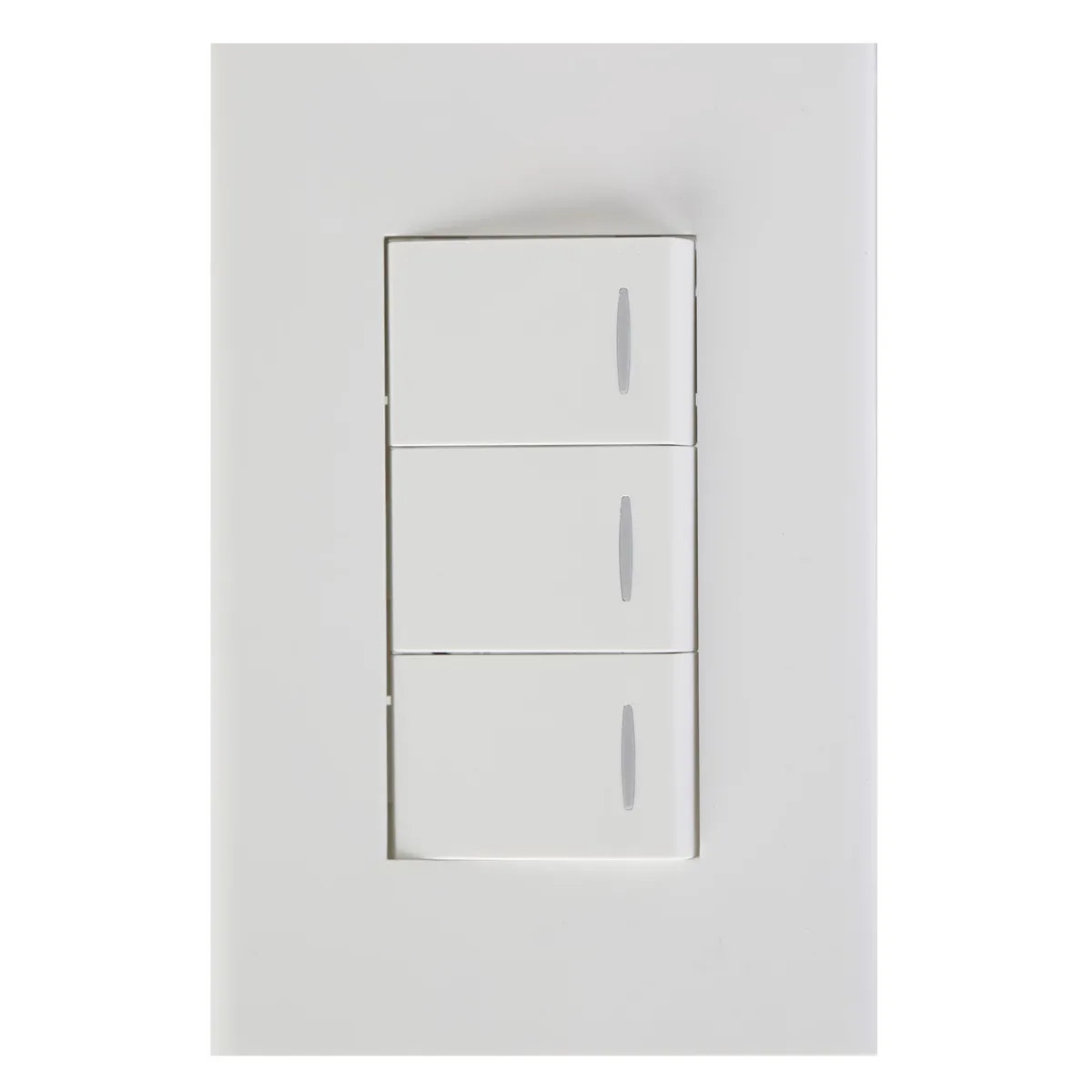 HALUX - Interruptor Triple Clio Blanco