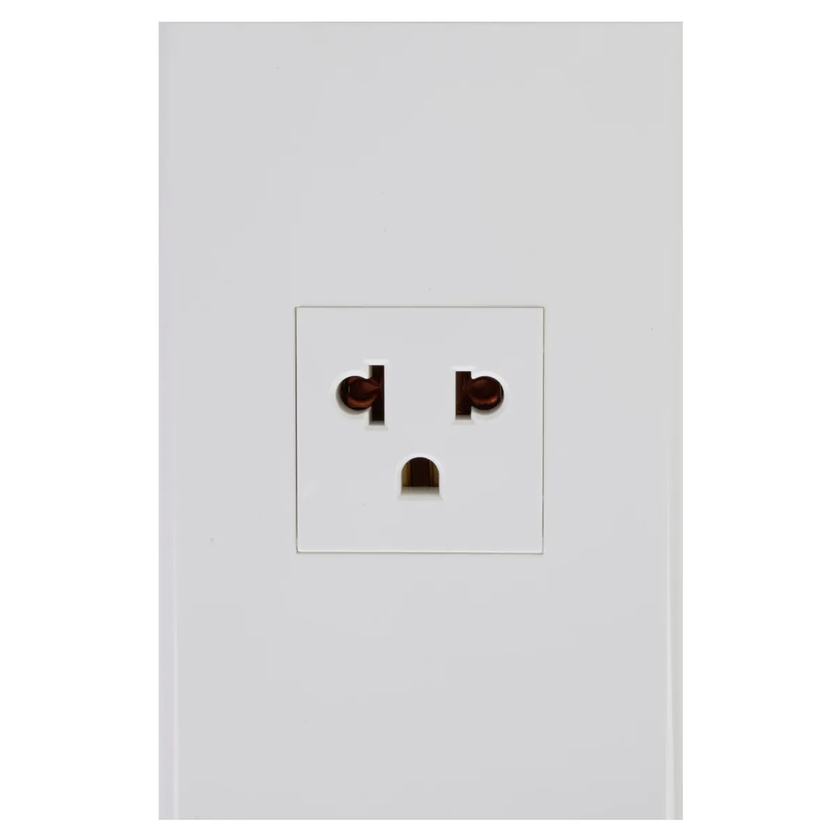 HALUX - Tomacorriente Simple P/T Clio Blanco