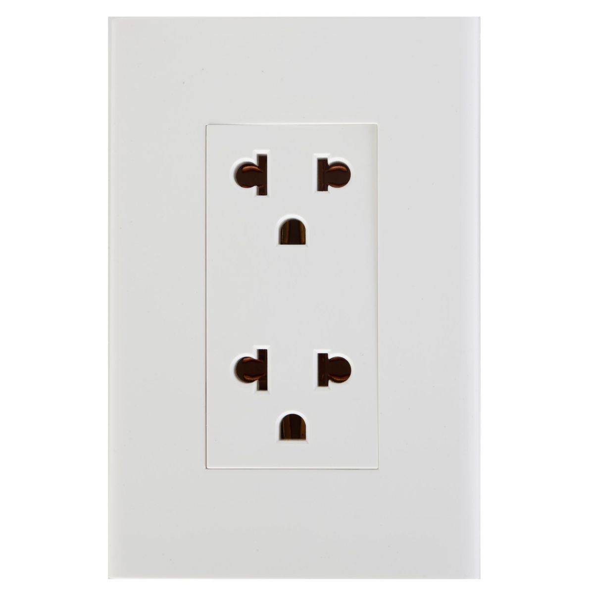 HALUX - Tomacorriente Doble P/T Clio Blanco