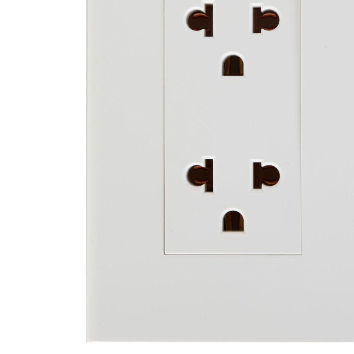 HALUX - Tomacorriente Doble P/T Clio Blanco