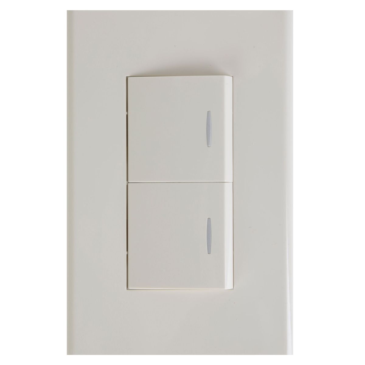 HALUX - Conmutador Doble Clio Marfil