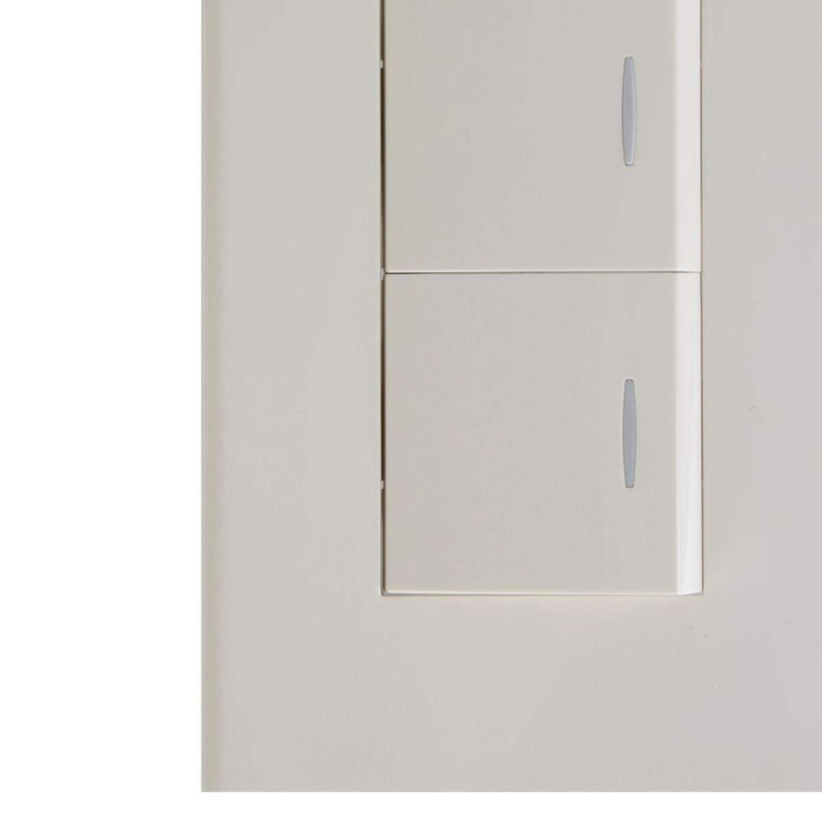 HALUX - Conmutador Doble Clio Marfil