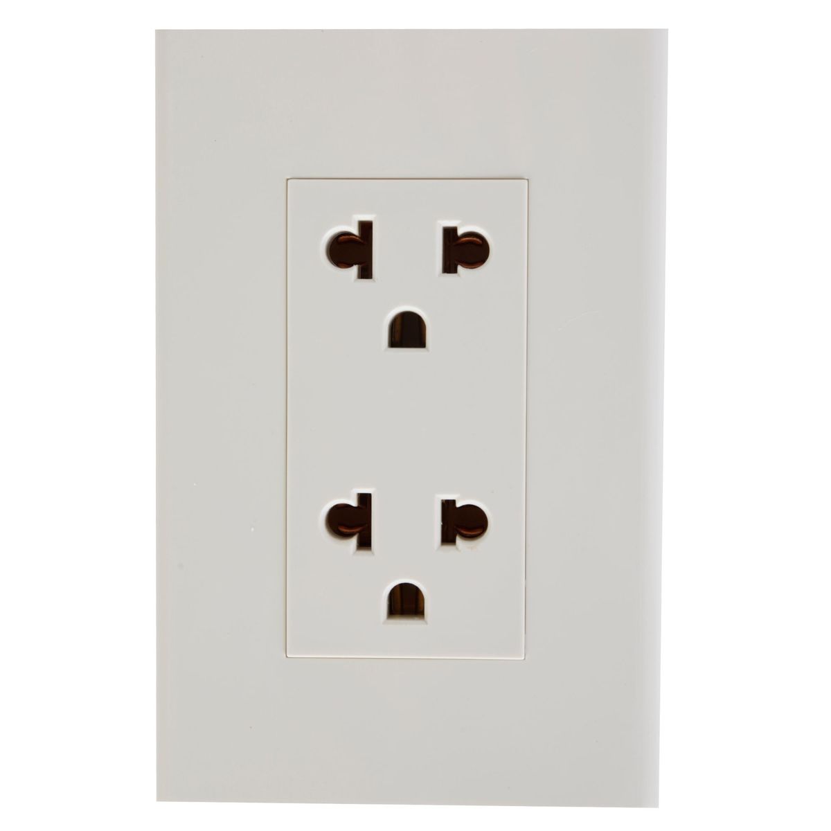 HALUX - Tomacorriente Doble P/T Clio Marfil