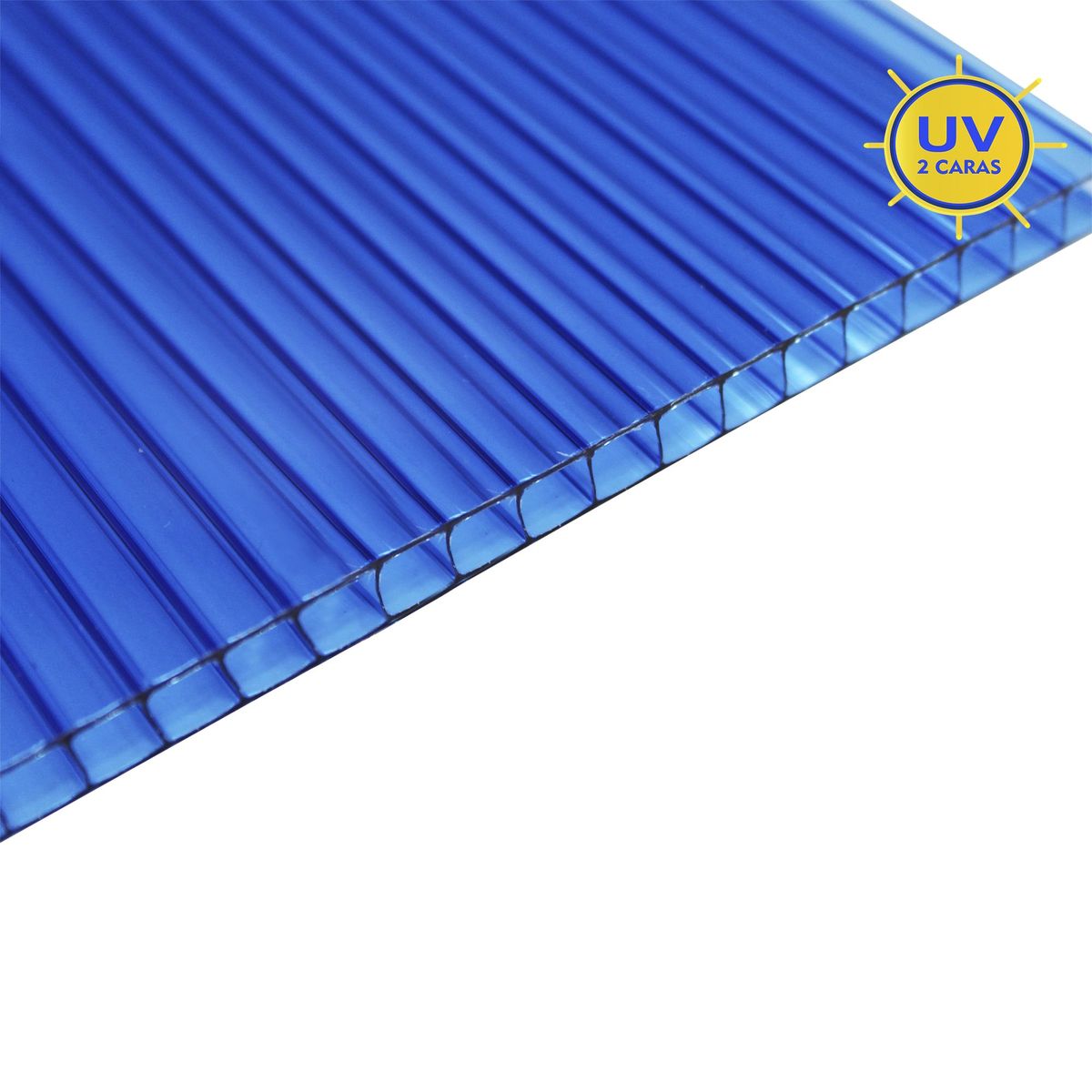 POLYARQ - Techo Policarbonato Alv Azul 1.05x2.9mx6mm Polygal