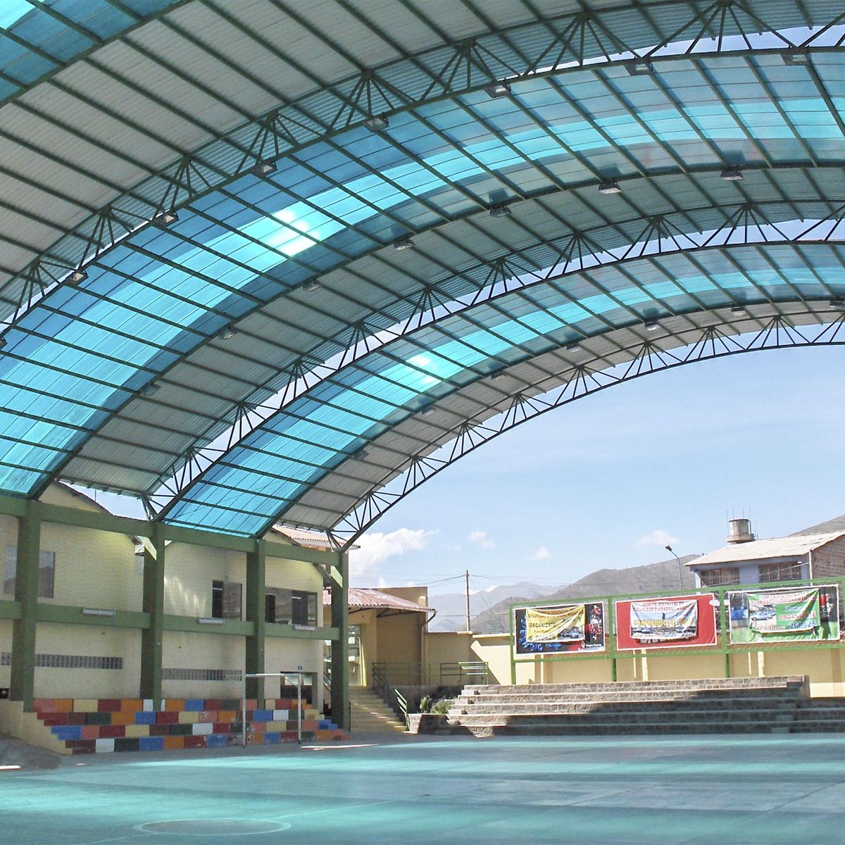 POLYARQ - Techo Policarbonato Alv Turquesa 1.05x2.9mx6mm Polygal