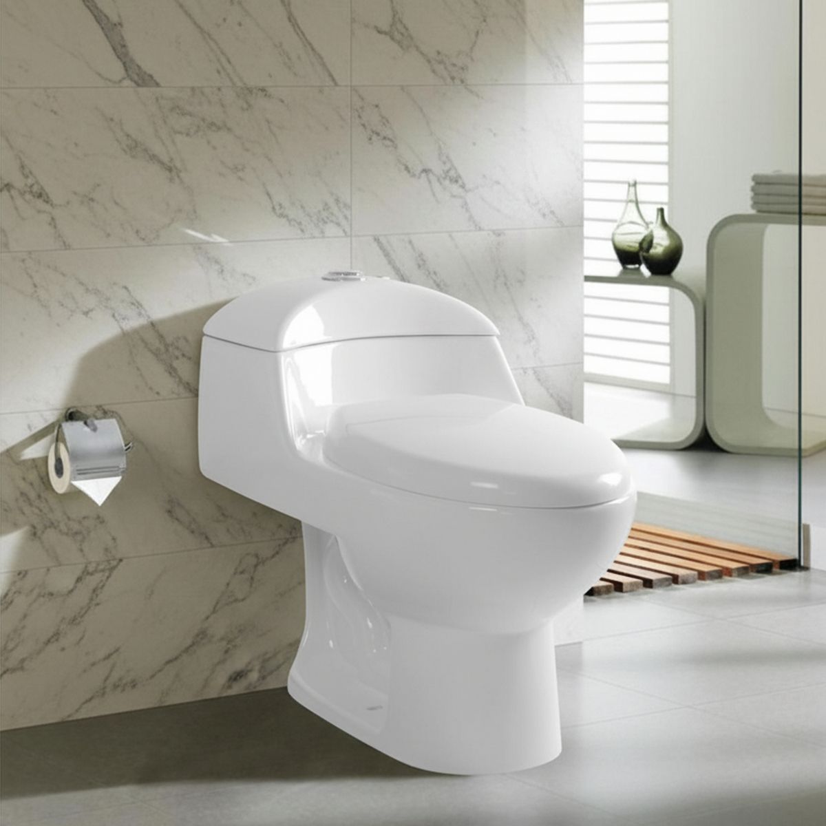 SENSI DACQUA - WC Inodoro One Piece Lara Plus Blanco