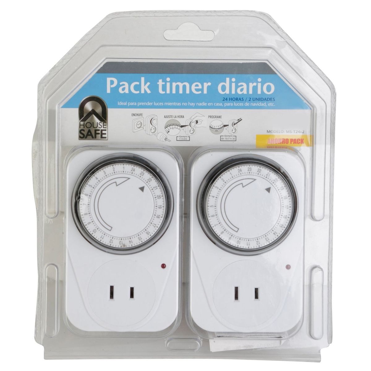 HOUSE SAFE - Pack x 2 Timers Diario