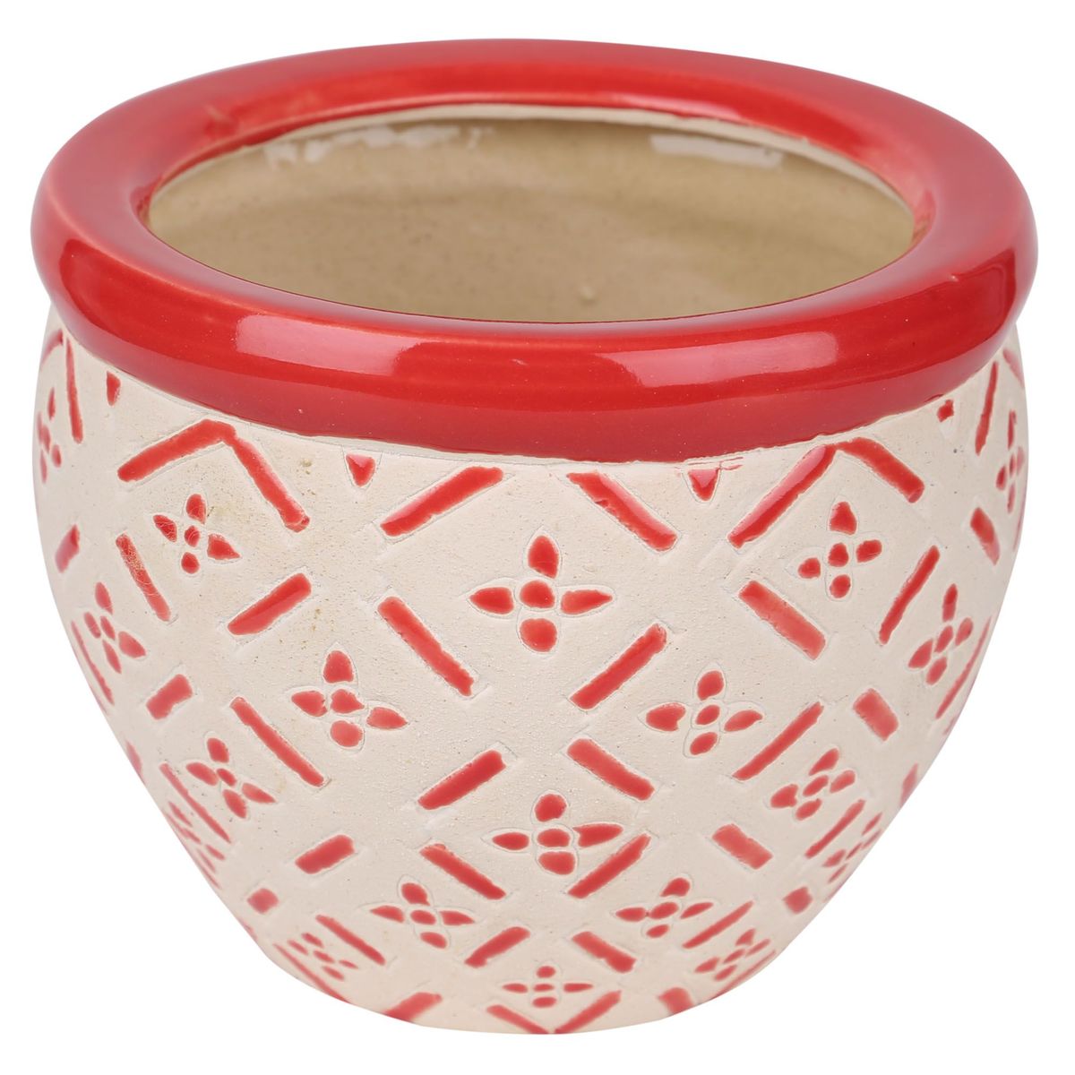  - Maceta roja Cruz HV650R-P