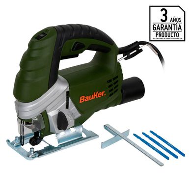 Sierra Caladora Elctrica 570W + Accesorios Bauker