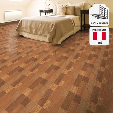 Cermica Madera Yacila Marrn Maderado 45x45cm 2.08m2