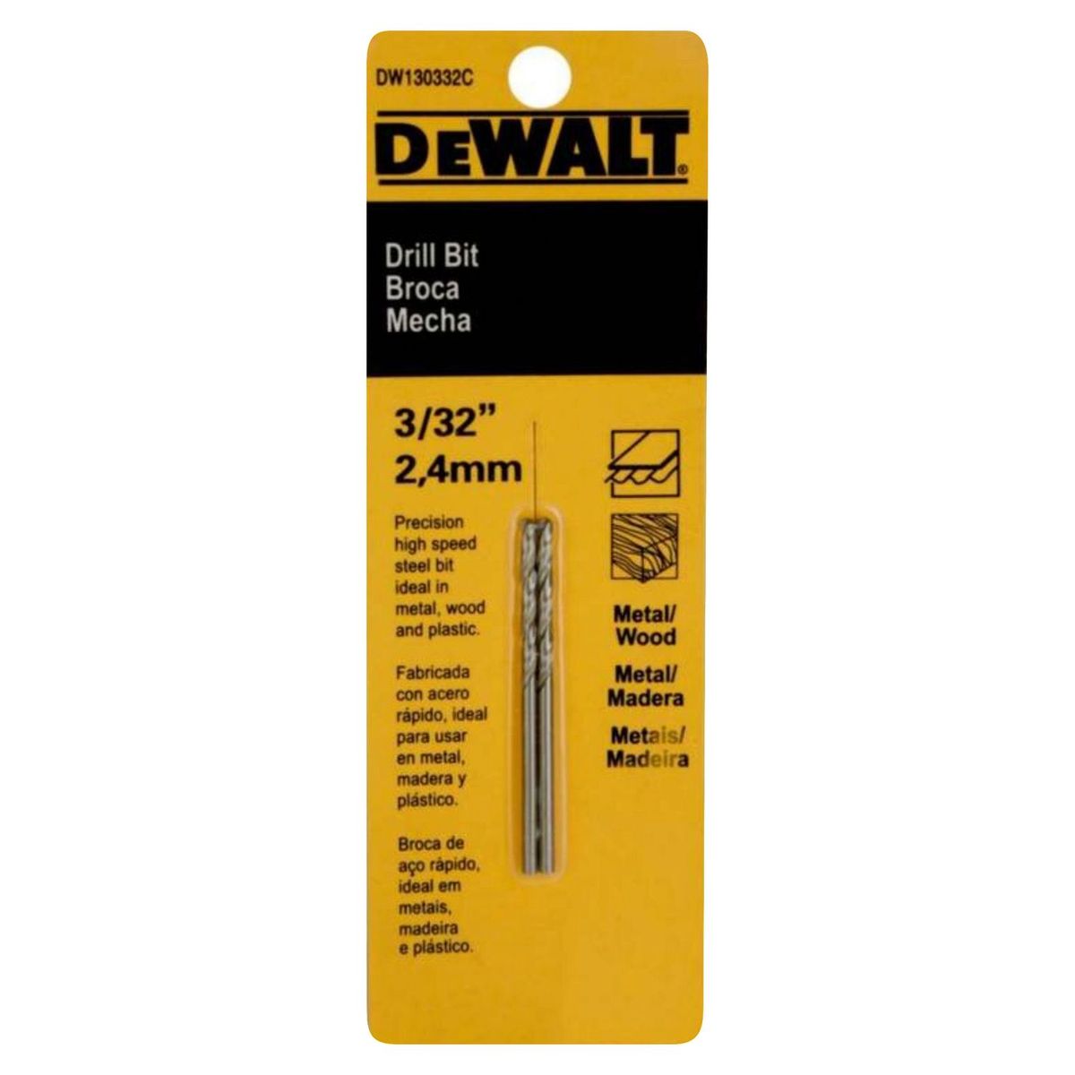 DEWALT - Broca para Metal 2.4 mm x 2 unidades Dewalt