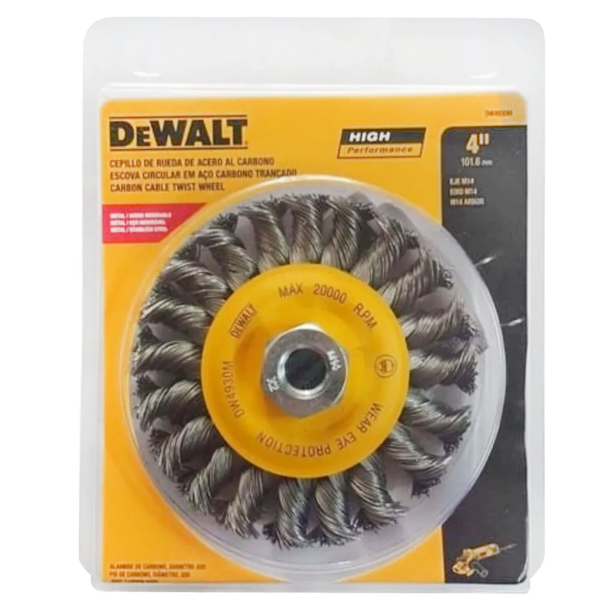 DEWALT - Rueda Trenzada 4" M14 Dewalt