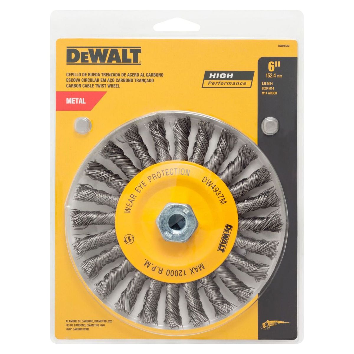 DEWALT - Rueda Trenzada 6" M14 Dewalt