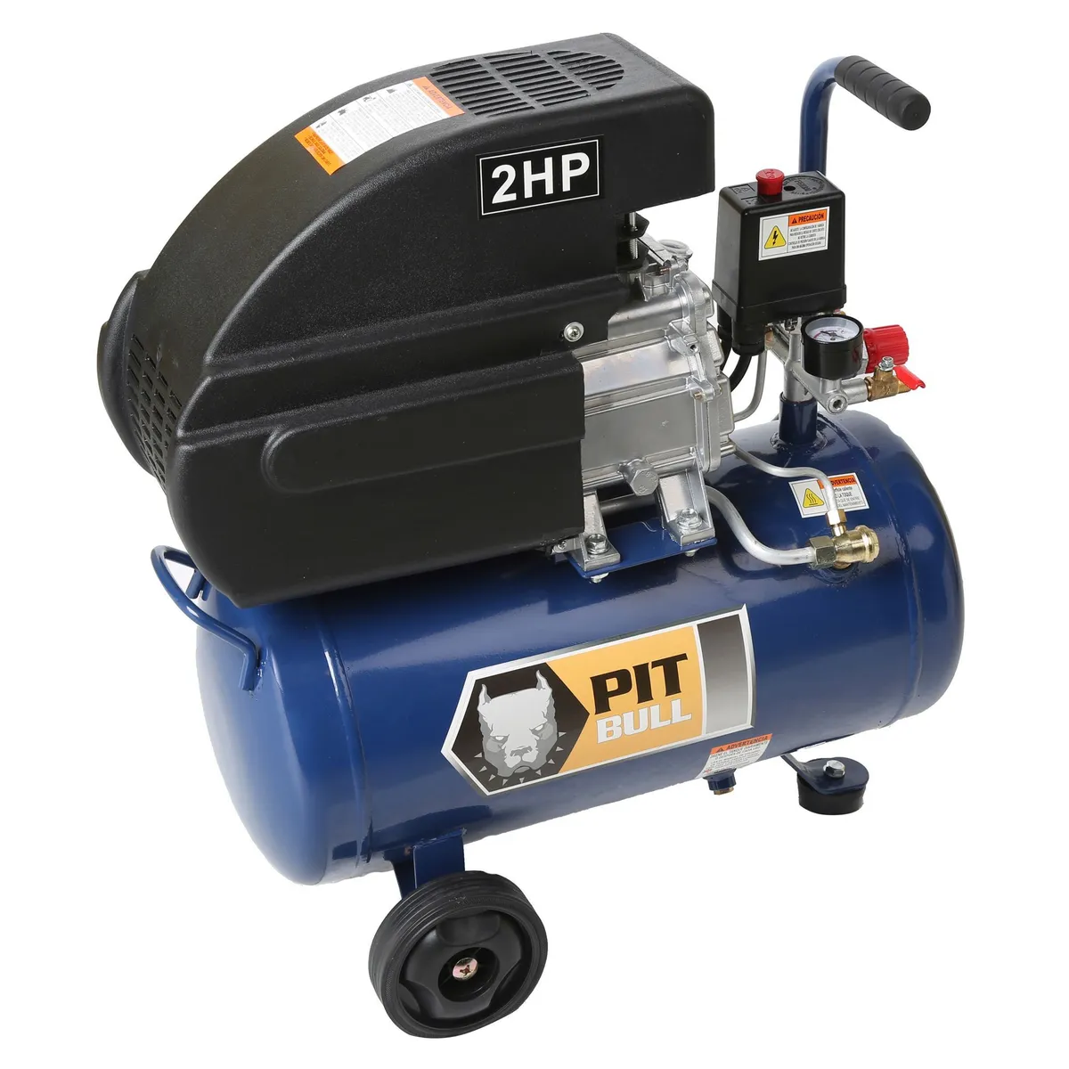 PITBULL PROFESIONAL - Compresora De Aire Semi Profesional Pitbull 2HP 24 Lt