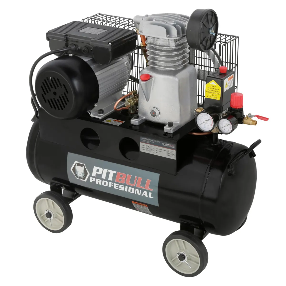 PITBULL PROFESIONAL - Compresor De Aire Pitbull Profesional 1HP 30 Lt