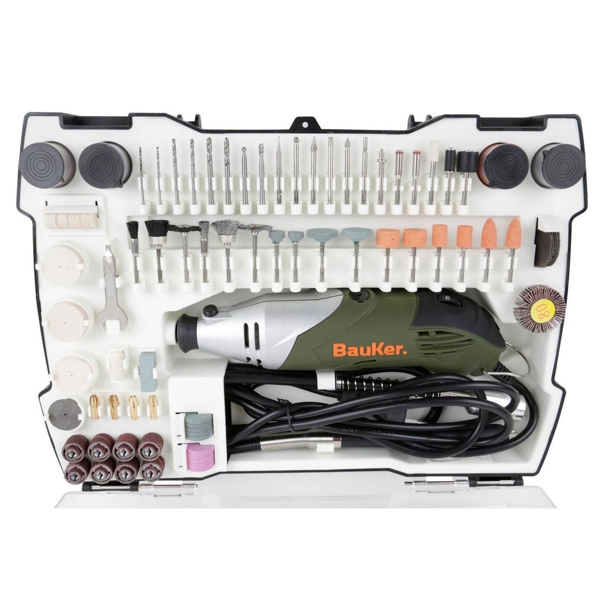 BAUKER - Multipropósito Eléctrica 170w + 152 Accesorios Bauker