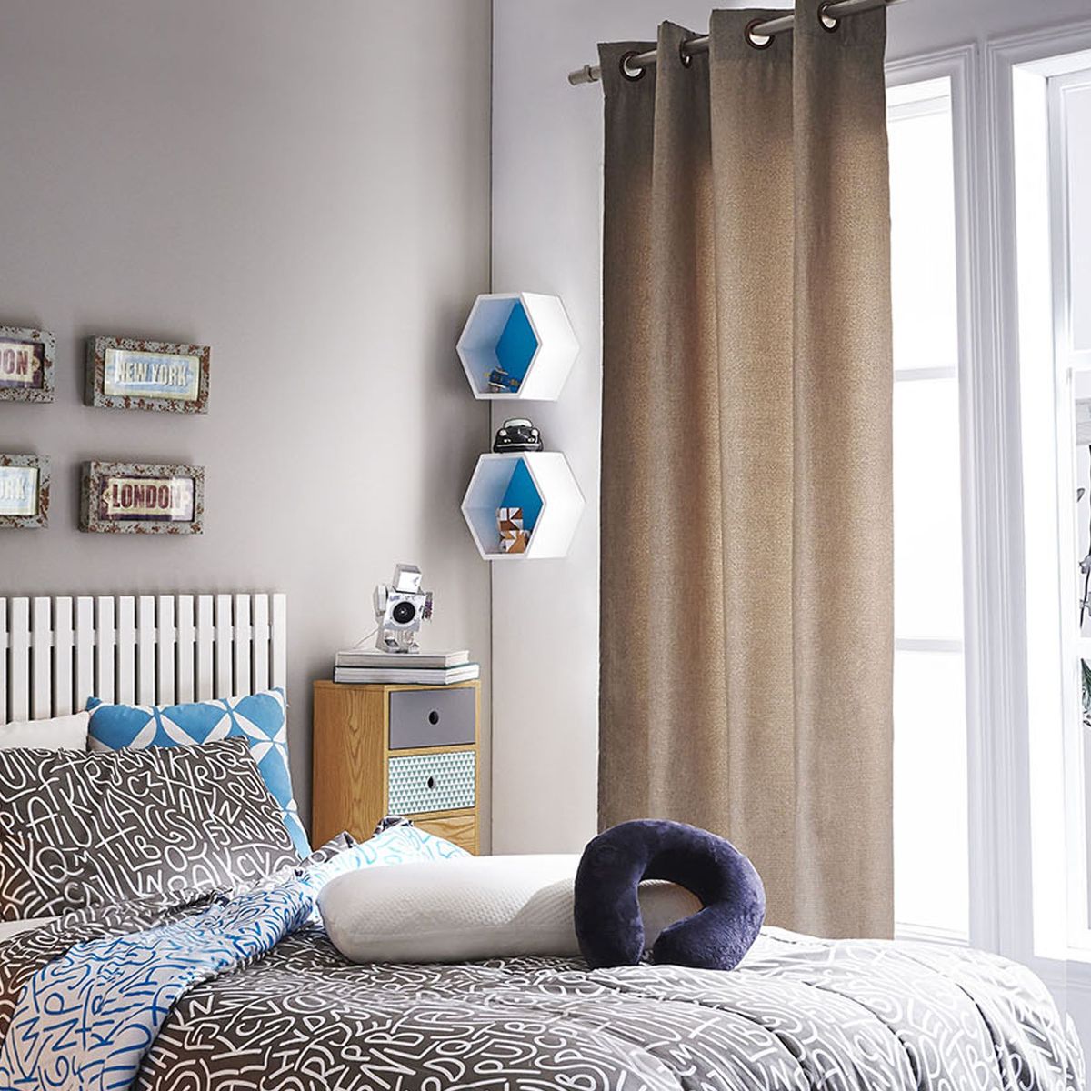 JUST HOME COLLECTION - Cortina de Tela Lucca 140x250cm Natural