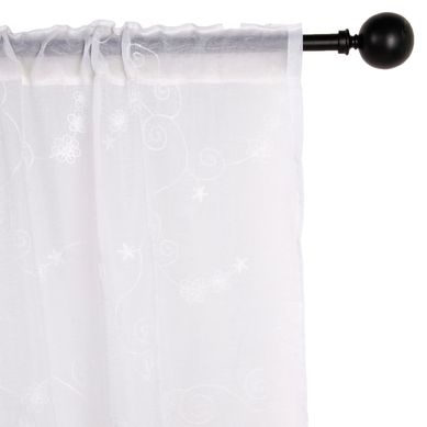 Cortina de Velo Bord 140x230cm Blanco