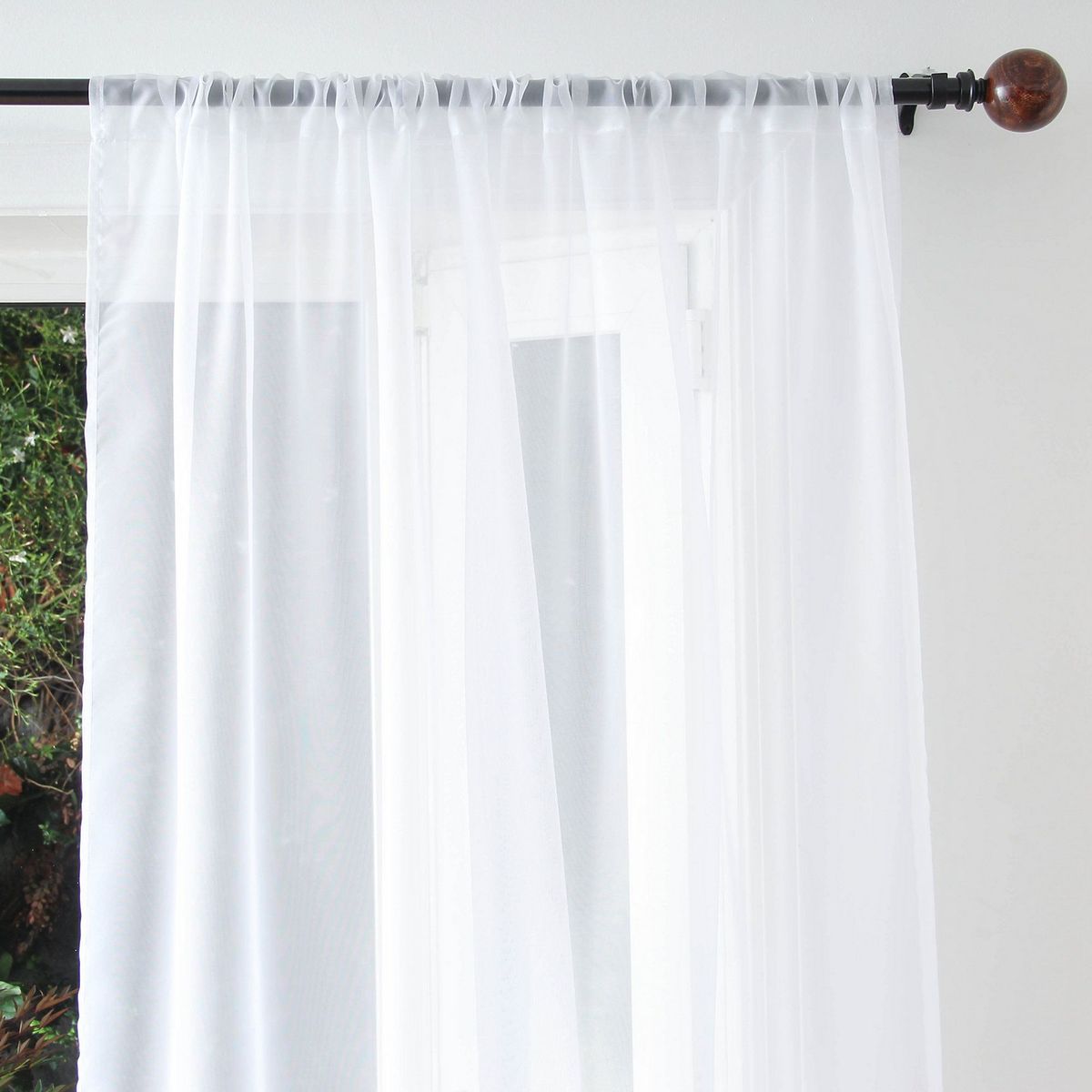 JUST HOME COLLECTION - Cortina de Velo 145x220cm 1p Pas Blanco