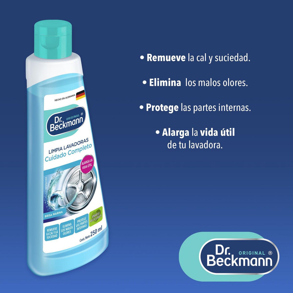 DR BECKMANN - Limpiador de Lavadoras 250 ml.