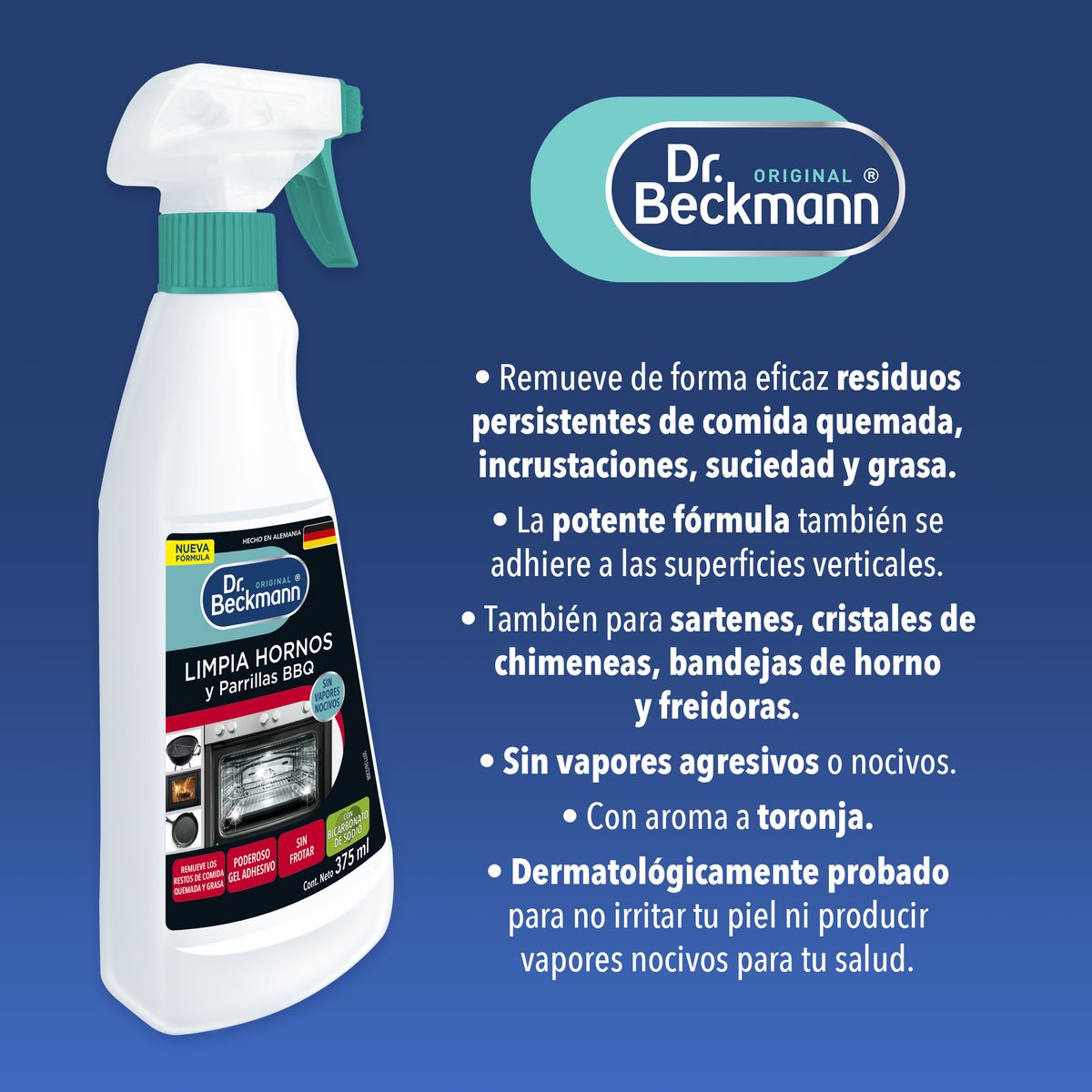 DR BECKMANN - Desengrasante Limpia Hornos Dr Beckman 375Ml
