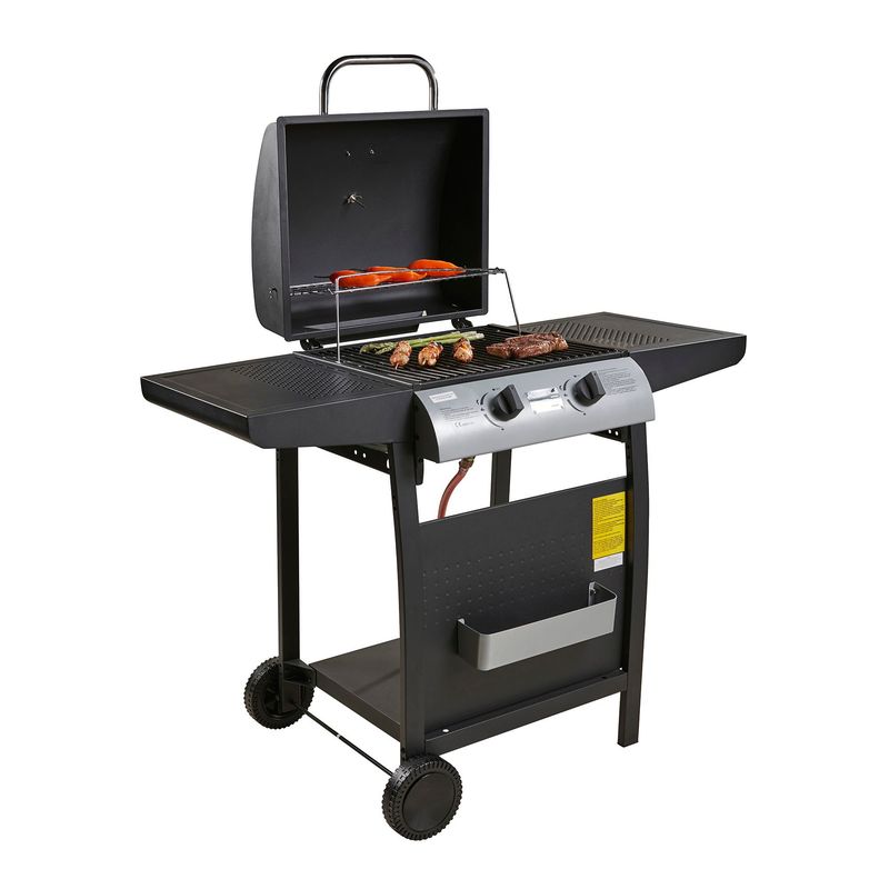 MR BEEF - Parrilla a Gas 110x135x60cm 2 Quemadores