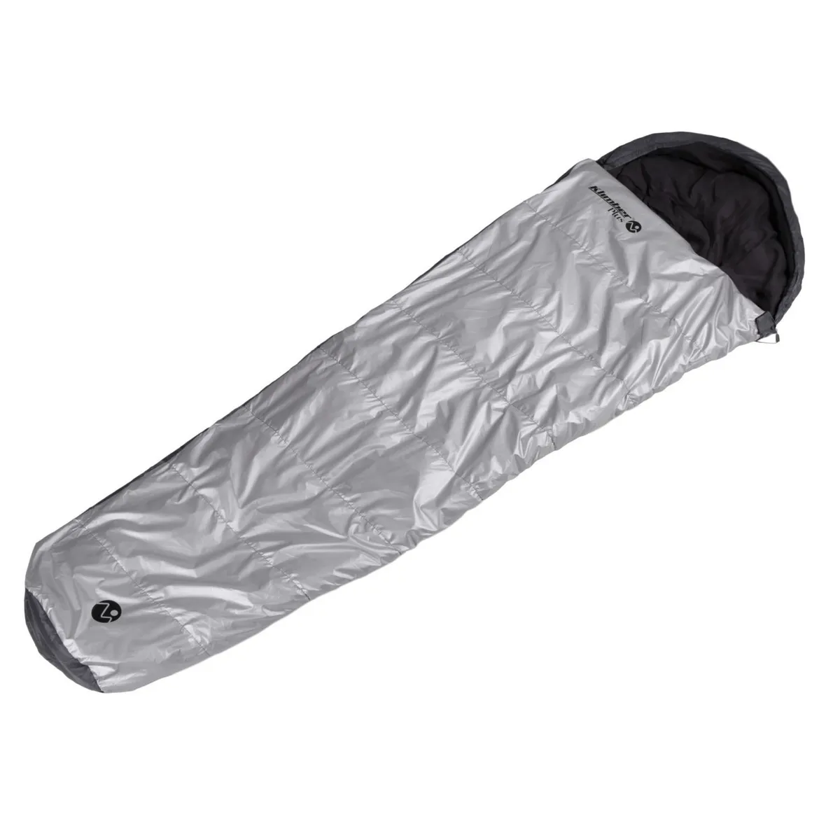 KLIMBER - Bolsa de dormir Momia 230 cm -5°C a 5°C Plus Plateado; Negro