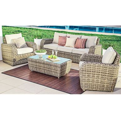 Juego de Living de terraza Asturia 5 Personas Caf