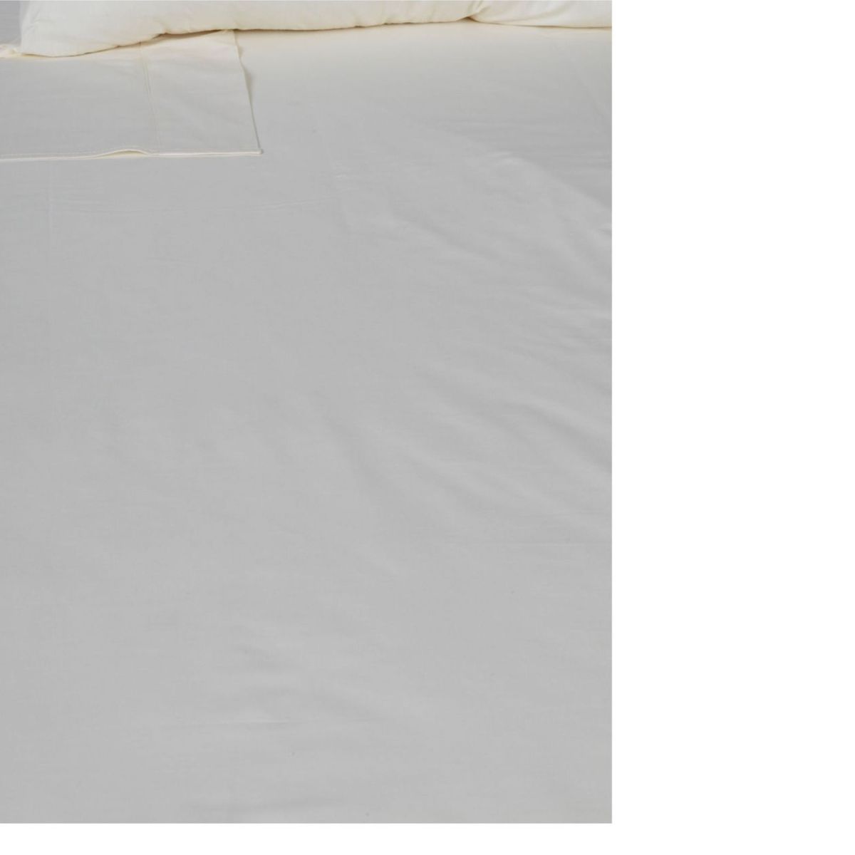 JUST HOME COLLECTION - Juego de Sábanas Algodón 1.5 Plazas 144 Hilos Nieve