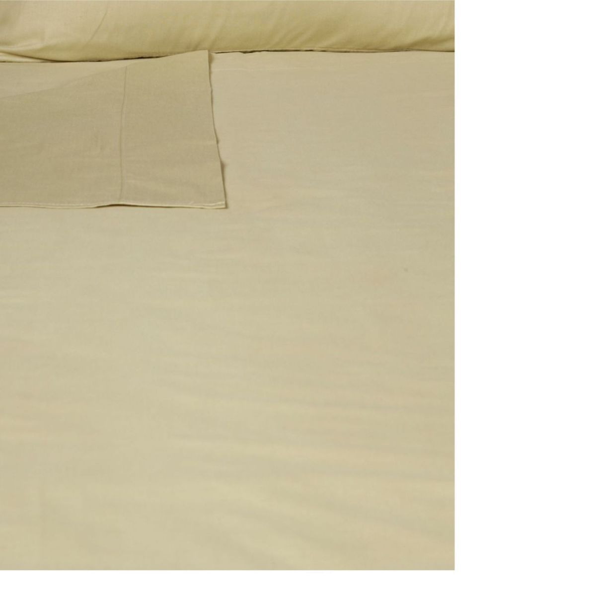 JUST HOME COLLECTION - Juego de Sábanas Algodón Queen 144 Hilos Café