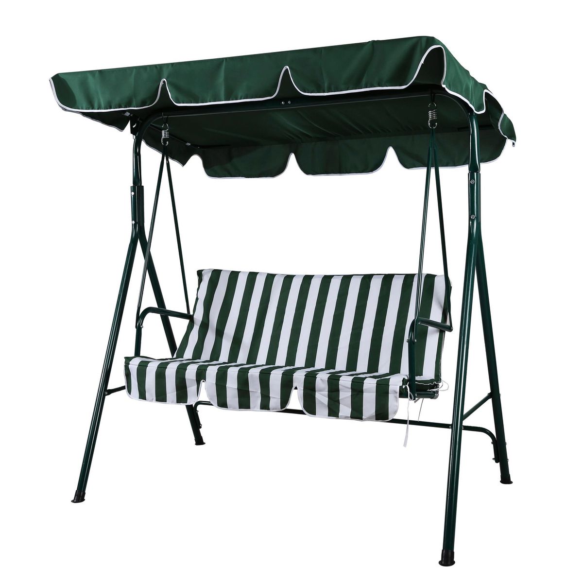 JUST HOME COLLECTION - Sillón Columpio Verde para 3 personas