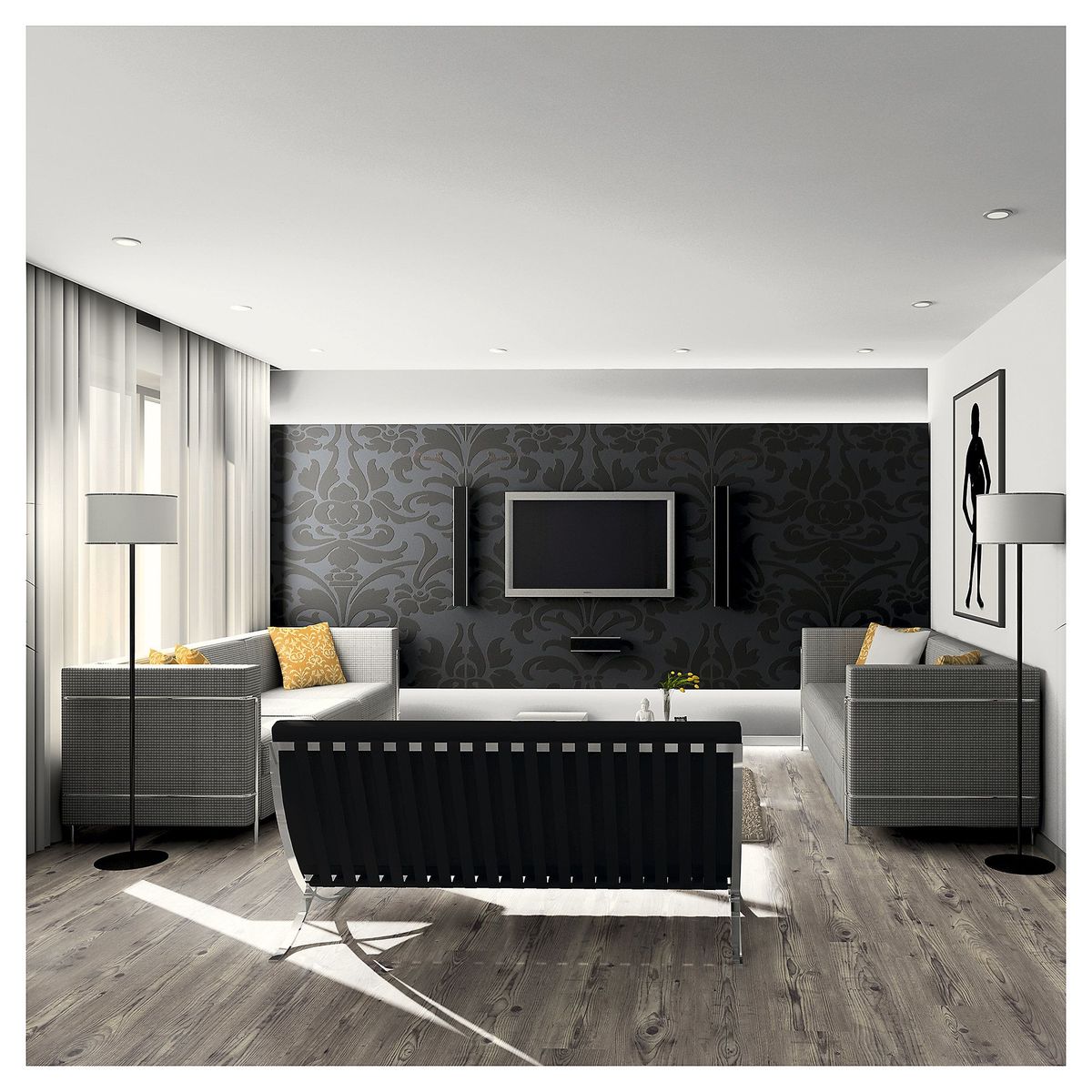 HOLZTEK - Piso Laminado Pino Rústico Marrón AC4 8mm 2.13m2